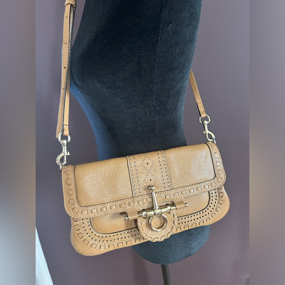 Gucci Brown Leather Crossbody Bag